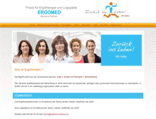 Tablet Screenshot of ergomed-hamburg.de
